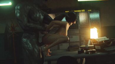 Fucking Ada Wong's Tight Ass with Mr. X's Huge Cock [Anal Sex]