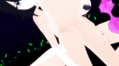 Futa Miku Blows a Giant Load on Ryuko's Cake-Face