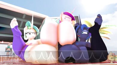 Futa Superhero Saving the Day with Her Dildo Power!