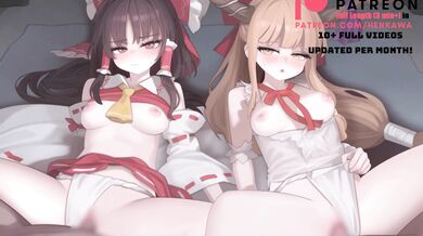 Reimu and Suika's Hot Lesbian Action in Hakurei