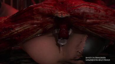 Jessica Sherawat & the Licker from Resident Evil: An Explosive Extraction!