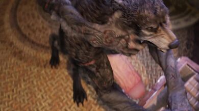The werewolf father and son had a hot steamy night together, where they explored their animalistic desires for each other.