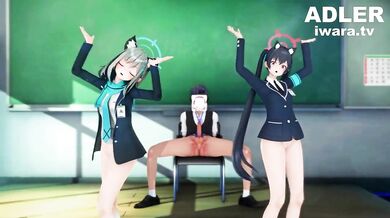 My Friends, Suna and Shiro, Get Dirty with Me: Serika Blue Archive [ADLER]