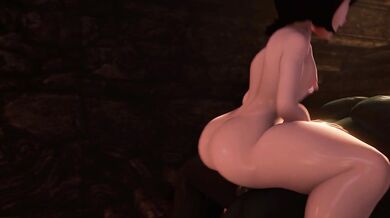Huge Trick or Treat - Mavis' Massive Chink Dong!