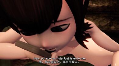 Huge Trick or Treat - Mavis' Massive Chink Dong!