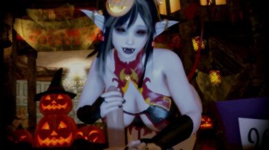 Lady Vampire Honoka's Late Halloween Punishment