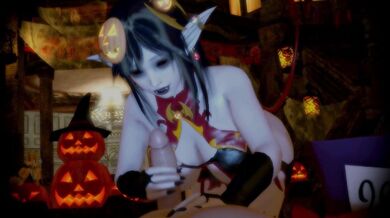 Lady Vampire Honoka's Late Halloween Punishment