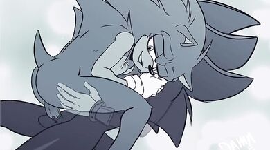 Shadow Riding Sonic in a Frenzy of Pleasure