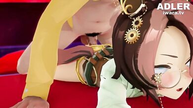 Unleashing the Beast Within: Narita and Taishin's Lustful Encounter with Uma's Daughter, Aided by ADLER's Magic