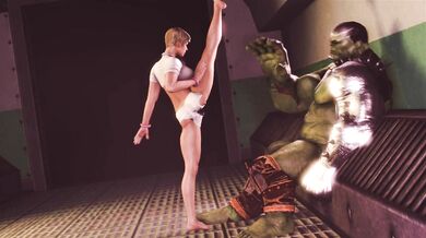 Cassie Cage vs. Hulk: Cassie Destroys Hulk's Balls [Cosmic Brutality]