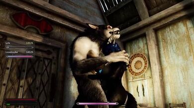 - Lascivious Futanari Succubus and Her Lycanthrope Sex Toy Get Down in Public