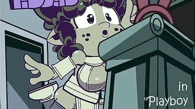 Small Boobies in a Rabbit Costume Gag!