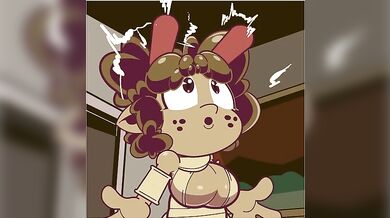 Small Boobies in a Rabbit Costume Gag!