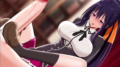 Sexy Akeno and Her Big Brother's Mischievous Lover