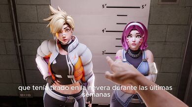 Tracer and D.Va's Lesbian Threesome Erotic Adventure: Part One