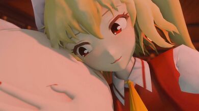 (Same Size Vore) Remilia, Flanny, and You Enter a Bar Together