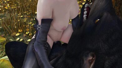 Werewolf Tames Gothic Vampire's Virgin Cunt [Lizard3469]