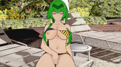Candace's Solo Orgy of Hentai Pleasure with Explosive Genshin Impact and Bikini-clad Green Hair