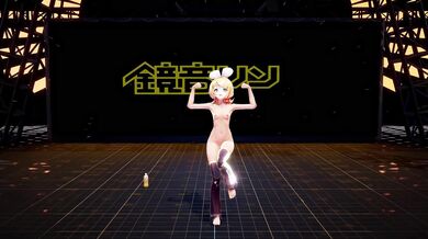 Dick-sucking Kagamine Rin gets her ass pounded by a tomboy lesbian lover!