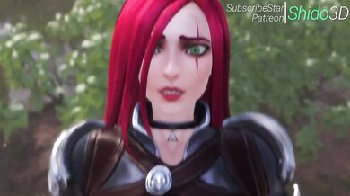 Katarina's Tight Snatch Gets Nailed Hard by the Nature-Loving Shidosan