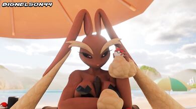 - Lapdance on the sand with Lopunny