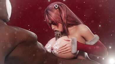 Honoka's Festive Fuckfest with Blacked and Bouquetman