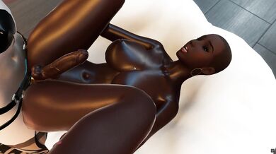 Black Futa Ass in a Cum-Sucking Orgy!