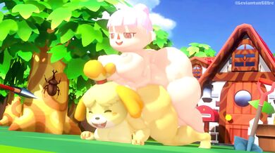 Isabelle Gets Fucked by a Roughneck Farmer in 'Villager x Isabelle'