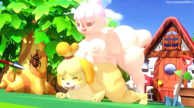 Isabelle Gets Fucked by a Roughneck Farmer in 'Villager x Isabelle'