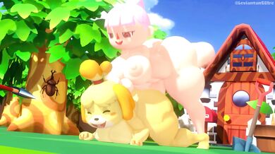 Isabelle Gets Fucked by a Roughneck Farmer in 'Villager x Isabelle'