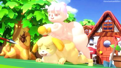 Isabelle Gets Fucked by a Roughneck Farmer in 'Villager x Isabelle'