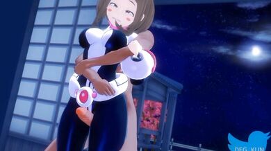 Screwing on the Sidewalk with Ochaco Uraraka in Boku no Hero Academia