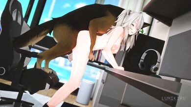 Sexy Schoolgirl Meets Her Doggy Master in the Garden, Starring Shishiro Botan X