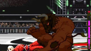 Ash Crimson submitted to the Minotaur's raw domination.