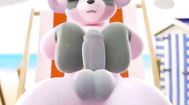 Rambley the Raccoon Pony Gets Wet and Wild at the Beach [DCD]