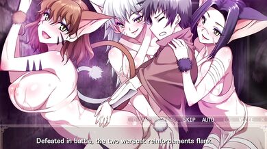 Chivalrous Werecats Violate and Ravage World-Saving Heroine