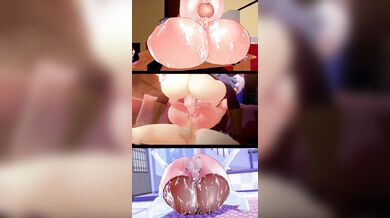 Sexy Splitscreen Slut Taken By Two Big Dicks And Pounded Hard!