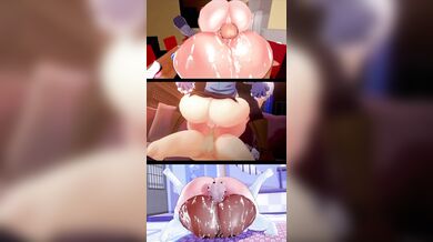 Sexy Splitscreen Slut Taken By Two Big Dicks And Pounded Hard!