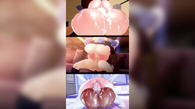 Sexy Splitscreen Slut Taken By Two Big Dicks And Pounded Hard!