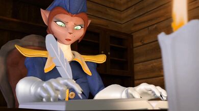 Amelia the Captain Gets a Throbbing Throat Fuck