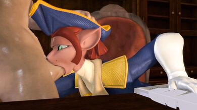 Amelia the Captain Gets a Throbbing Throat Fuck