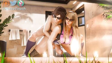 Tropical Titties and Tainted Touches: Futa Beach Orgy