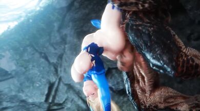 Samus the Slutty Space Bounty Hunter Gets Fucked by a Big Tentacle Monster in HD Quality