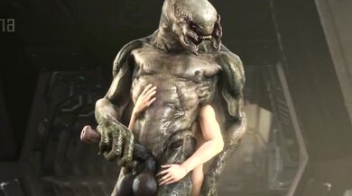 Alien's Bestiality Bondage with Bad Audio Editing