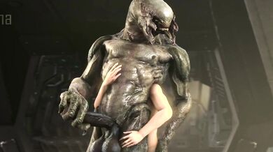 Alien's Bestiality Bondage with Bad Audio Editing