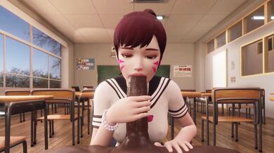 D.Va's Tight Butthole Obsession by PinkWave: Anal-Only Fun