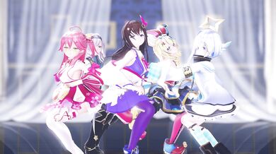 [Four-kissing-my-daughter] Hololive EXID UP DOWN