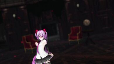 MMD Hentai: Miku's Naughty Striptease with Pink Hair, Reversible Campaign Song & Vocaloid Voice