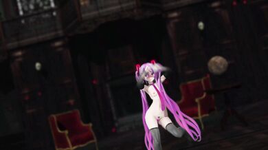 MMD Hentai: Miku's Naughty Striptease with Pink Hair, Reversible Campaign Song & Vocaloid Voice