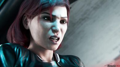 Lesbian Lovers: Femshep & EDI in a Sexy Romp - Part 1 [Rigid3D][1080p]
